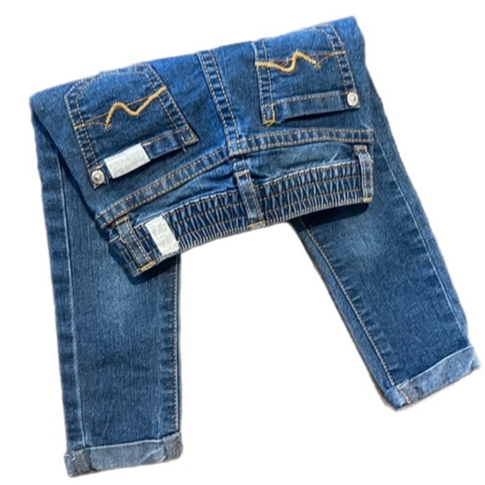 7 For All Mankind Toddler’s Kids Denim Jeans Move & Play Stretchy Sz: 18 Months